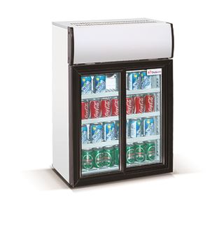 Sliding Door Mini Cooler For Beverage
