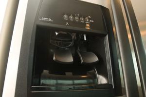 Refrigerator water dispensers accumulate a variety of contaminants.