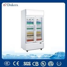 Dukers 600L  2 sliding doors No Frost Display Fridge Upright showcase