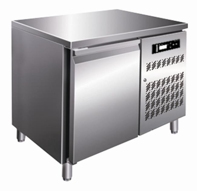 TZ12 Single Door Static Cooling Counter Top Cooler Stainless Steel Kitchen Freezer -10~10℃