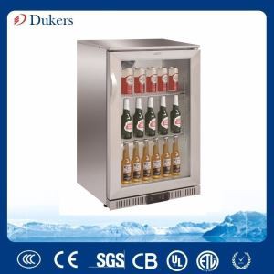 Dukers 138L Mini Single Door Stainless Steel Back Bar Cooler, Beer bottle  Cooler