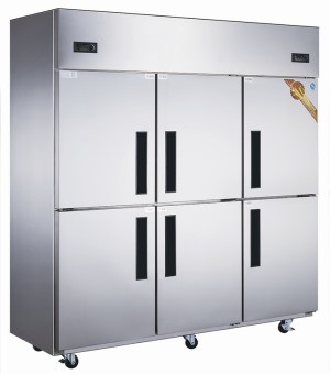 Dukers 2000L Cooler And Freezer Double Temperature Stainless Steel Commercial Refrigerator, Fan Cooling Q2.0F