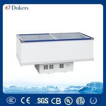 DUKERS 530L Glass Door Island Freezer