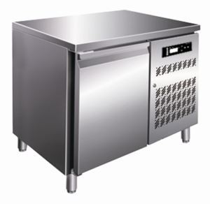 TZ12 Single Door Static Cooling Counter Top Cooler Stainless Steel Kitchen Freezer -10~10℃