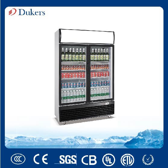 Double Door Display Fridge For Sale