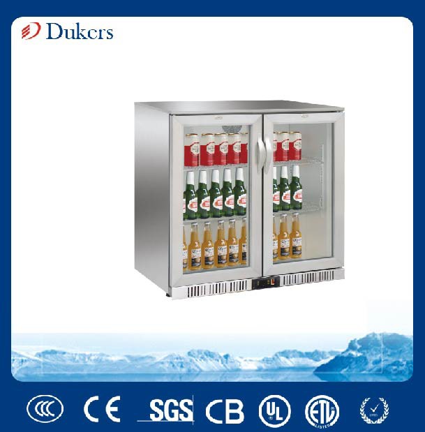 Dukers 208L Stainless Steel Back Bar Cooler, Display Cooler,Beer Cooler