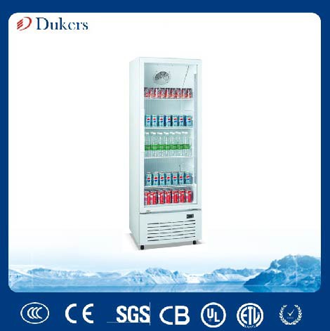 1 Door Direct Cooling Plastic Liner Upright Showcase Without Canopy