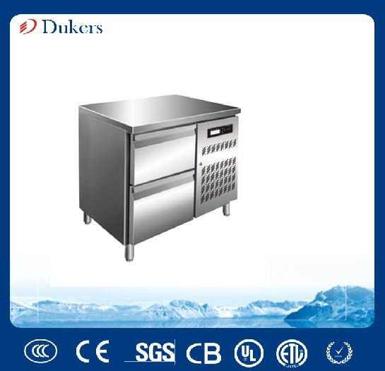 T10F 2 drawer AIR Cooling Countertop Freezer Kitchen Worktable Refrigerator -18~-10℃