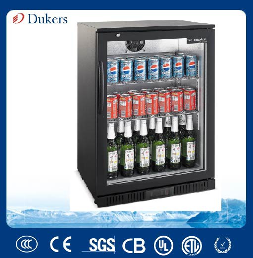 Dukers 850mm Height Hinge Door Beer Bottle Mini Fridge Cooler