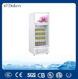 Dukers Double Temperature Upright Showcase Cooler