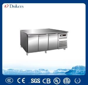 Dukers Stainless Steel Three Door Frost Free Under Counter Freezers