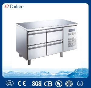 4 Doors Refrigerator Kitchen Food Freezer In Hotel Stainless Steel cooler