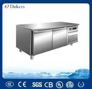 TD15F Table  Bench Stainless Steel Refrigerator standing  Kitchen Food Freezer  display In Hotel -18~-10℃