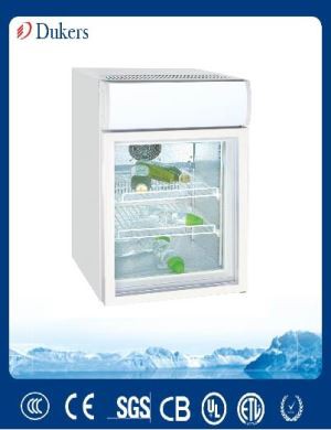 Dukers Table Top Mini Beverage Cooler Showcase
