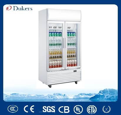 Dukers Glass Beverage Refrigerator