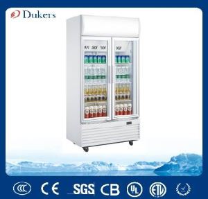 Dukers Glass Beverage Refrigerator