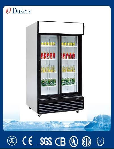 2022 New Design 1000L Sliding Door Commercial Beverage Cooler For Supermarket And Store