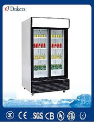 2022 New Design 1000L Sliding Door Commercial Beverage Cooler For Supermarket And Store