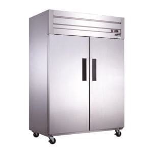Double Door Top Mounted Upright Slim Line Freezer