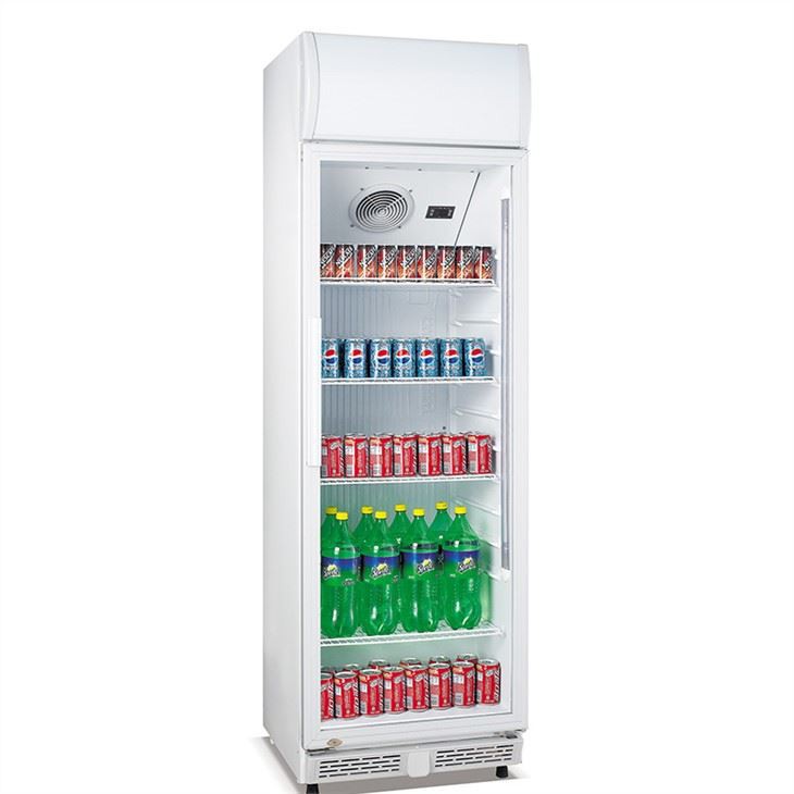 commercial single glass door refrigerator