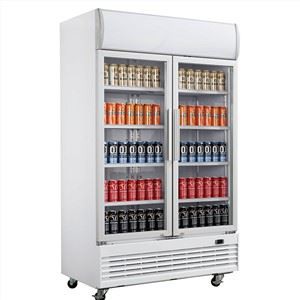 Glass Front Refrigerator Freezer