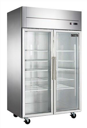 Special Designed Glass Door Upright Freezer For Lamb Kitchen Stainless Steel Refrigerator