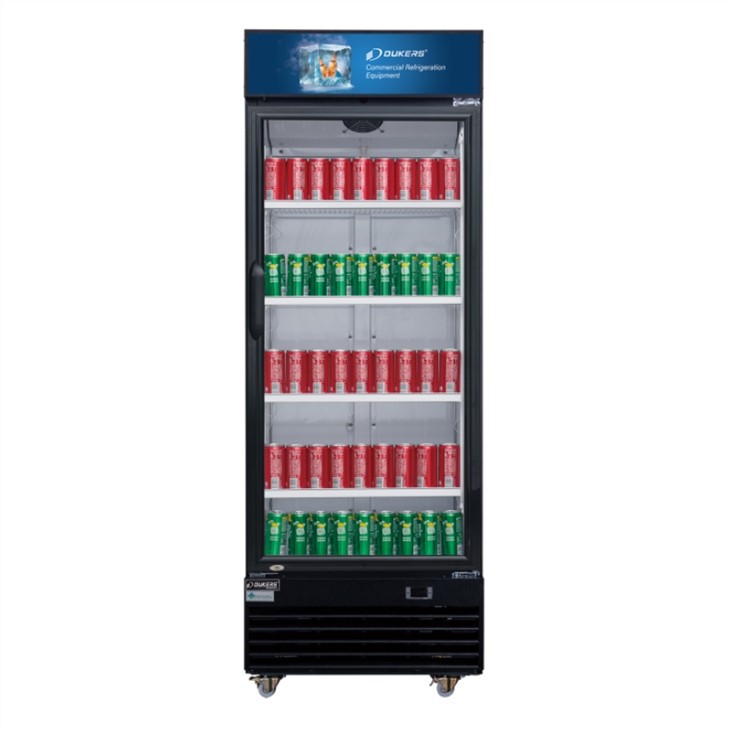 Dukers Glass Door Beverage Fridge