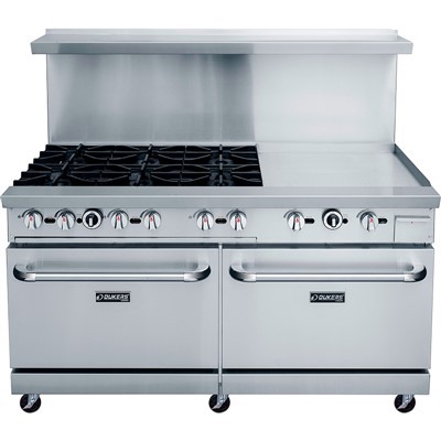 DUKERS 6 Burner Gas Stove With Double Oven
