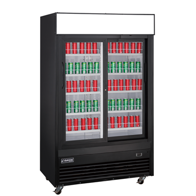Double Glass Door Commercial Refrigerator