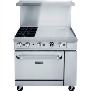 Dukers Gas Range With Griddle